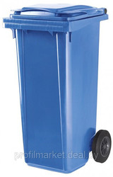Контейнер для мусора 120 литров синий 